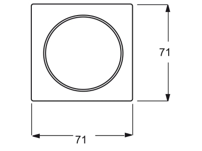 Mazeichnung Busch Jaeger 6543 74 101 Bedienelement ws f Mem  Taststeuerge 