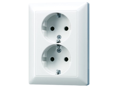 Produktbild Jung AS 5020 U WW SCHUKO Steckdose aws 16A 250V 2 fach
