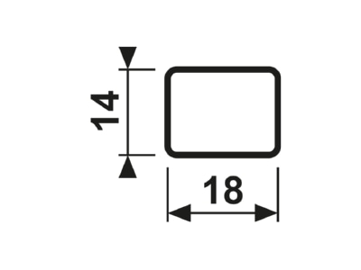 Dimensional drawing Jung 33 L Labelling for domestic switching device