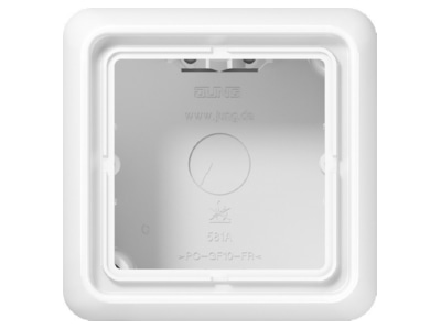 Product image Jung CD 581 A WW Surface mounted housing 1 gang white
