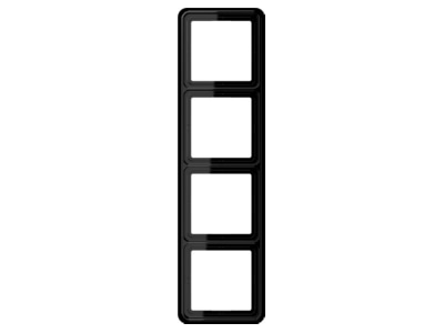 Product image Jung CD 584 SW Frame 4 gang black
