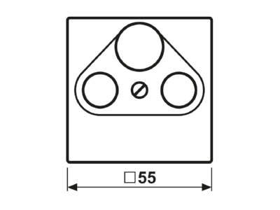 Dimensional drawing Jung A 561 PLSAT AL Plate SAT