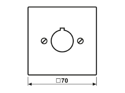 Ma�zeichnung Jung LS 964 GE Abdeckung ge fuer Befehlsgeraete