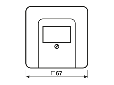 Dimensional drawing Jung CD 569 T GR Plate TAE