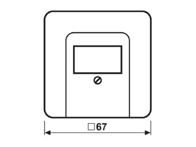 Dimensional drawing Jung CD 569 T GB Plate TAE