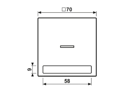 Ma�zeichnung Jung LS 990 NAKO5 WW Wippe Licht  Schriftf aws fuer Schalter Taster