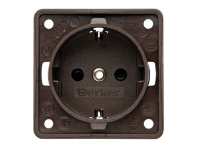 Produktbild 1 Berker 941952501 Schuko Steckd br m Schraubklemmen