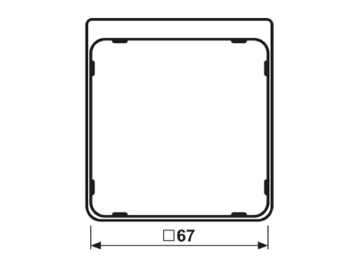 Mazeichnung Jung CDP 82 SWM Applikations Segment sw m