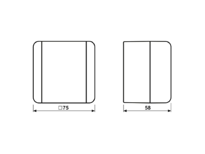 Ma�zeichnung Jung 802 W Wippschalter Aus 2 pol 