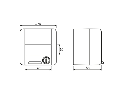 Ma�zeichnung Jung 820 NAWSL SCHUKO Steckdose 16A 250V
