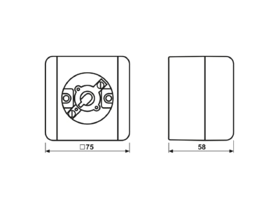 Ma�zeichnung Jung 837 10 W Lichtsignal o Haube E10 Gewinde