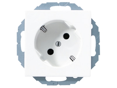 Produktbild Jung A 520 45 KI WW SCHUKO Steckdose aws 16A 250V 45Grad