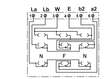 Wiring plan Busch Jaeger 0243 04 Twisted pair Data outlet white
