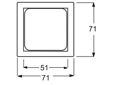 Dimensional drawing Busch Jaeger 1746 10 72 Control element