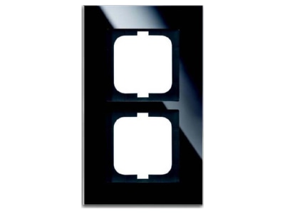 Produktbild Busch Jaeger 1722 825 Rahmen 2 fach schwarz  Glas