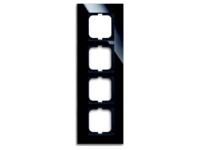 Produktbild Busch Jaeger 1724 825 Rahmen 4 fach schwarz  Glas