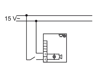 Wiring plan Busch Jaeger 1563 U 12 Switching device for handicapped people