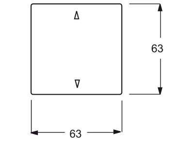 Mazeichnung Busch Jaeger 6430 81 102 Bedienelement