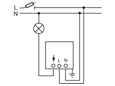 Wiring plan Busch Jaeger 2240 W 54 Twilight switch 5   500lx
