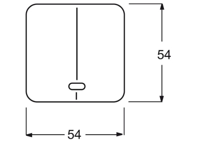 Mazeichnung Busch Jaeger 6545 214 Bedienelement fuer Seriendimmer