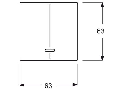 Mazeichnung Busch Jaeger 6545 82 Bedienelement mit Glimmlampe
