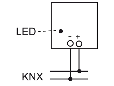 Connection diagram Busch Jaeger 6146 10 EIB  KNX analogue input 2 ch