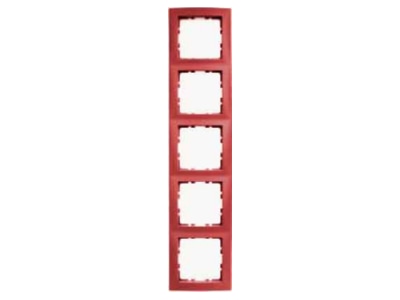 Product image 1 Berker 10158962 Frame 5 gang red
