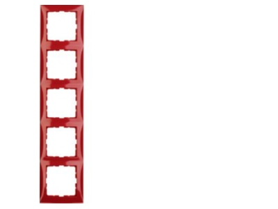 Product image 2 Berker 10158962 Frame 5 gang red
