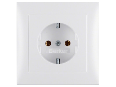 Produktbild 2 Berker 47429909 Schuko Steckdose pws matt mit Abdeckplatte
