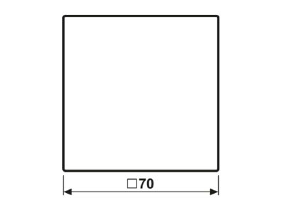 Dimensional drawing Jung LS 2178 ORTS EIB  KNX room thermostat 