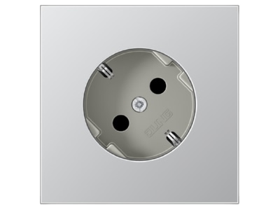 Produktbild Jung AL 2520 45 SCHUKO Steckdose alu 16A 250V 45G