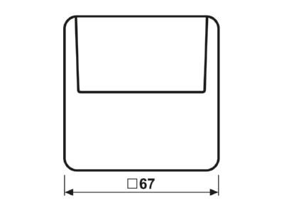 Ma�zeichnung Jung CD 590 CARD WW Hotelcard Schalter aws ohne Taster Einsatz