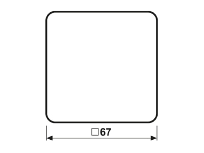 Ma�zeichnung Jung CD 590 BF LG Wippe lgr fuer Schalter Taster