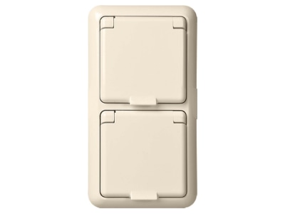 Produktbild 2 Elso 225414 UP Steckdose 2 fach IP44 reinweiss