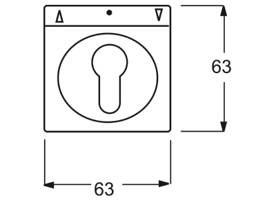 Dimensional drawing Busch Jaeger 1755 SL PZ 82 101 Cover plate for venetian blind