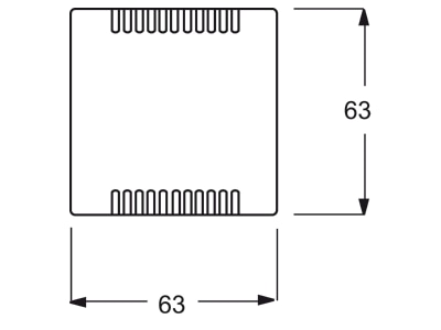 Dimensional drawing Busch Jaeger 6541 84 Cover plate for switch white