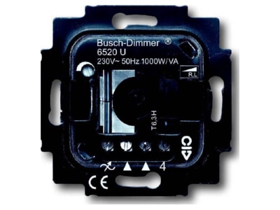 Produktbild Busch Jaeger 6520 U Dimmer Einsatz mit Drehbetaetigung