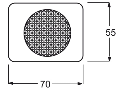 Mazeichnung Busch Jaeger 8253 24G Zentralscheibe hochglanz  alpha