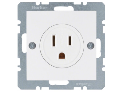 Product image 1 Berker 41668989 Socket outlet  receptacle  NEMA white
