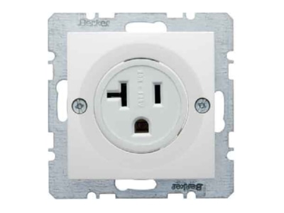 Product image 1 Berker 41688989 Socket outlet  receptacle  NEMA white
