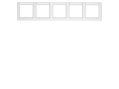 Product image 1 Berker 10256019 Frame 5 gang white
