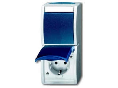 Produktbild Busch Jaeger 2601 6 20 EBW 53 Kombination SCHUKO Steckdose  mit Wipp 
