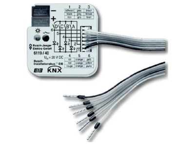 Product image Busch Jaeger 6119 40 EIB  KNX universal interface  push button interface 4 fold 
