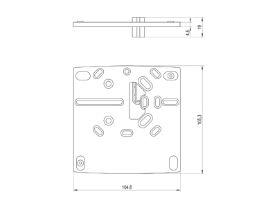 Mazeichnung Alre it JZ 17 Adapterplatte