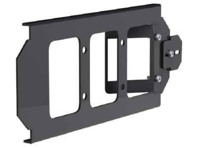 Detailansicht Bachmann 917 067 Halterung Bodentank 3 fach Stahlblech schwarz