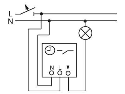 Connection diagram Busch Jaeger 6465 U 101 Electronic time switch