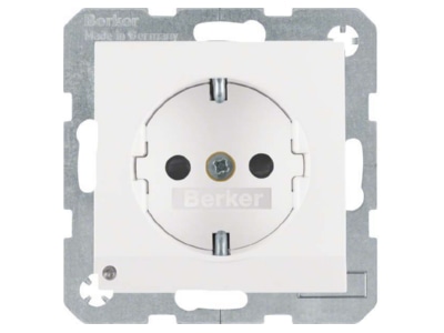 Produktbild 1 Berker 41091909 SCHUKO Steckdose pws matt LED Orientierungsl 