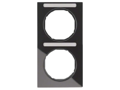 Product image 1 Berker 10122225 Frame 2 gang black
