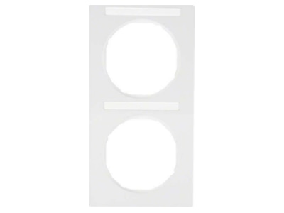 Product image 1 Berker 10122269 Frame 2 gang white
