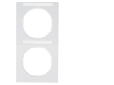 Product image 2 Berker 10122269 Frame 2 gang white